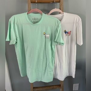 GOAT shirt sleeved t-shirts, size medium
